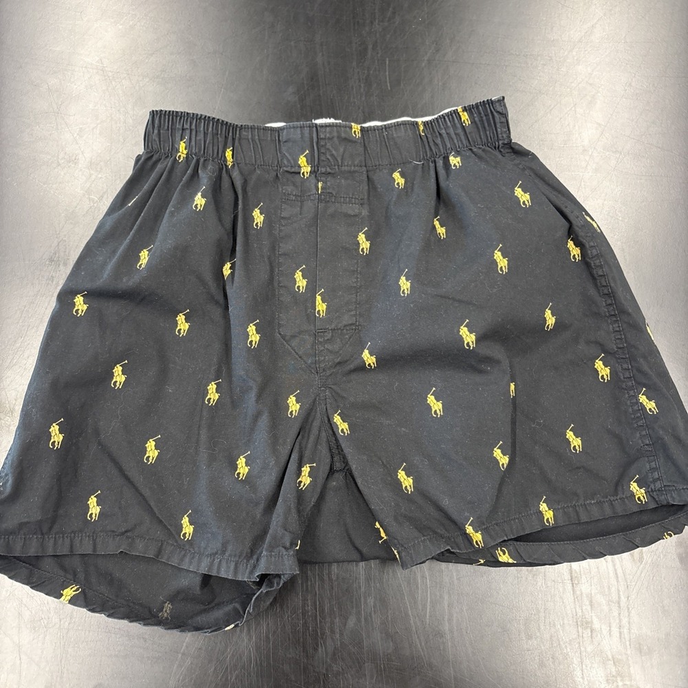 Polo Ralph Lauren Classic Fit Boxer Shorts Mens Small Blue All‎ Over Pony Print